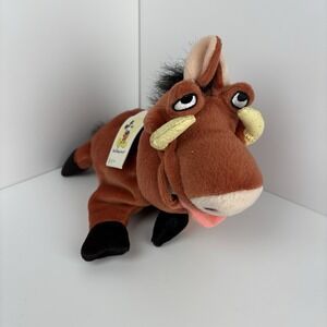 Vintage Walt Disney World 10" Pumbaa The Lion King Plush NOS with Tags - Flaw
